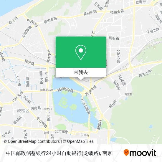 中国邮政储蓄银行24小时自助银行(龙蟠路)地图