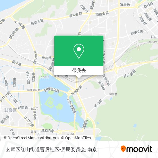 玄武区红山街道曹后社区-居民委员会地图