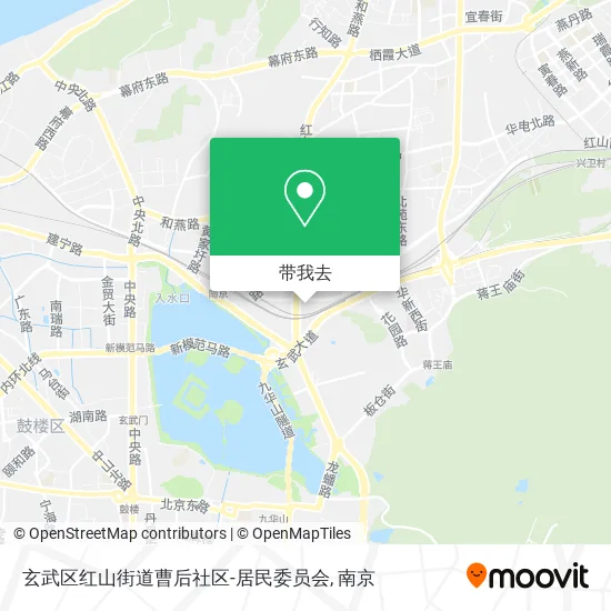 玄武区红山街道曹后社区-居民委员会地图