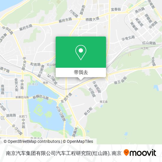 南京汽车集团有限公司汽车工程研究院(红山路)地图