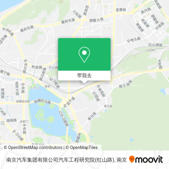 南京汽车集团有限公司汽车工程研究院(红山路)地图