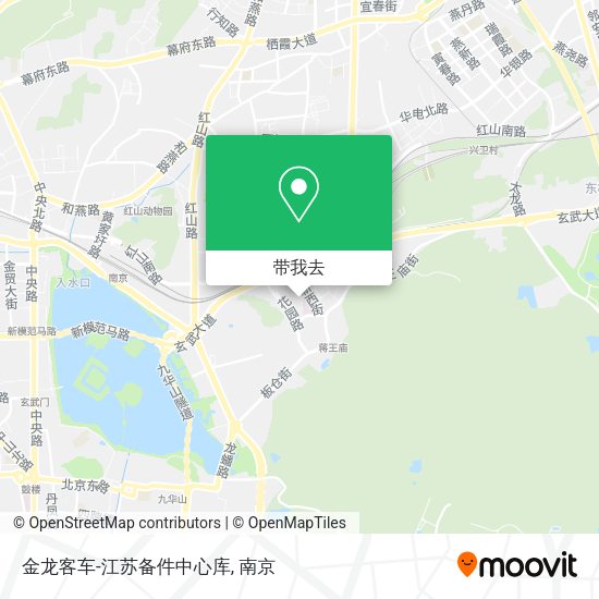 金龙客车-江苏备件中心库地图