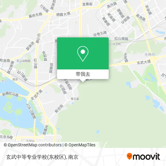 玄武中等专业学校(东校区)地图