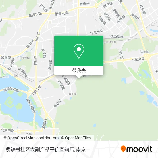 樱铁村社区农副产品平价直销店地图
