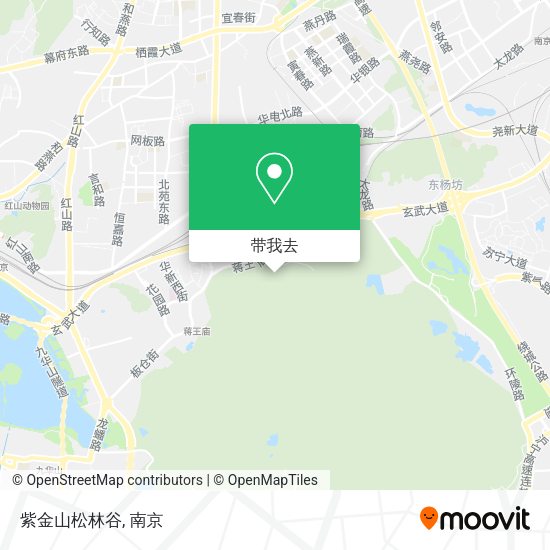 紫金山松林谷地图