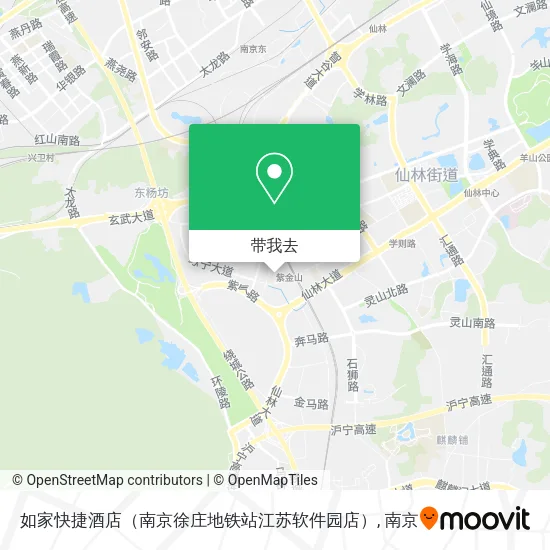 如家快捷酒店（南京徐庄地铁站江苏软件园店）地图