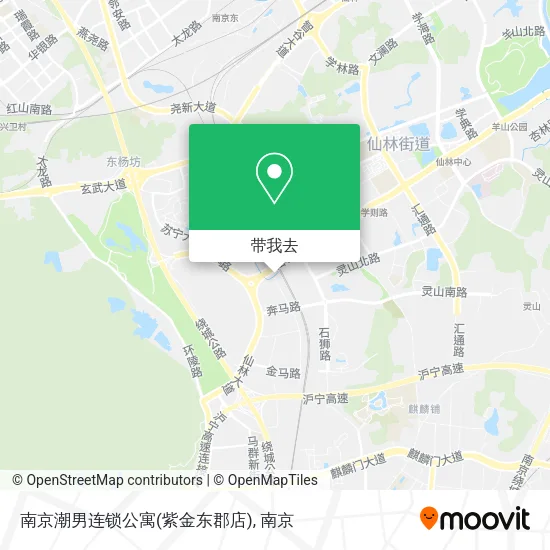 南京潮男连锁公寓(紫金东郡店)地图