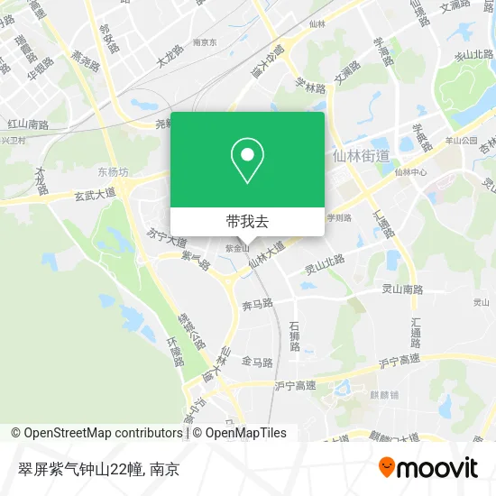 翠屏紫气钟山22幢地图