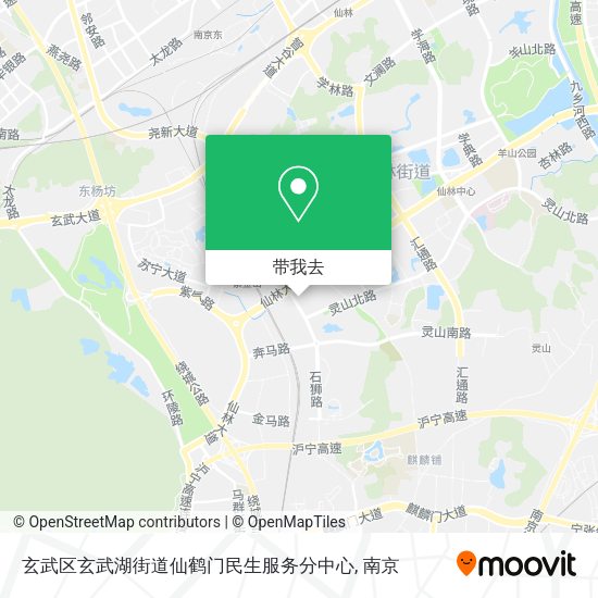 玄武区玄武湖街道仙鹤门民生服务分中心地图