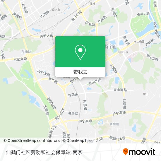 仙鹤门社区劳动和社会保障站地图