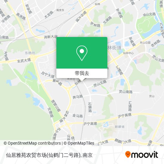 仙居雅苑农贸市场(仙鹤门二号路)地图