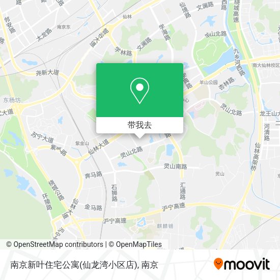 南京新叶住宅公寓(仙龙湾小区店)地图