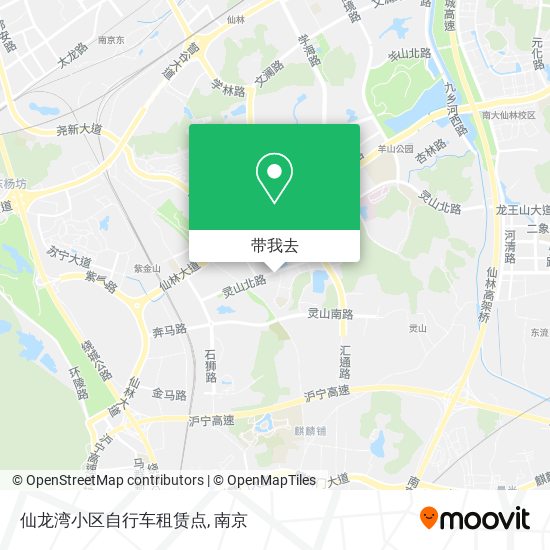 仙龙湾小区自行车租赁点地图