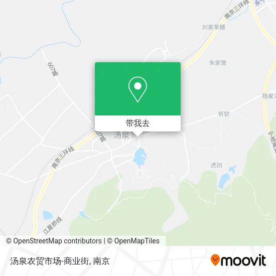 汤泉农贸市场-商业街地图