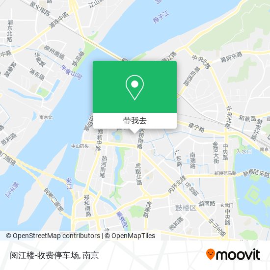 阅江楼-收费停车场地图