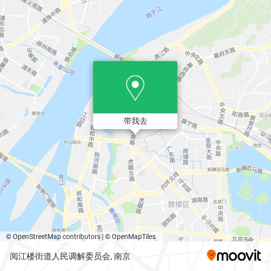 阅江楼街道人民调解委员会地图