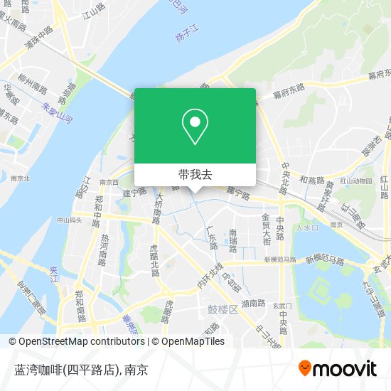 蓝湾咖啡(四平路店)地图