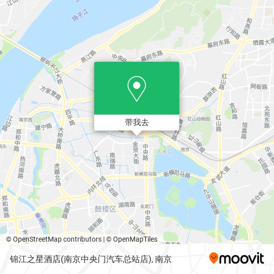 锦江之星酒店(南京中央门汽车总站店)地图