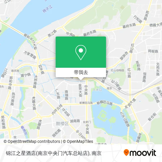 锦江之星酒店(南京中央门汽车总站店)地图
