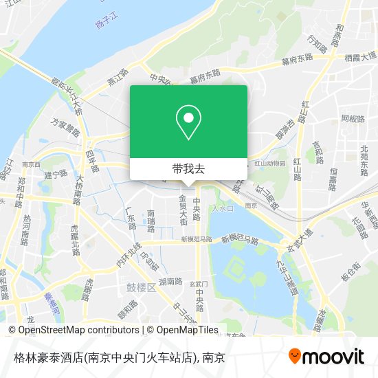 格林豪泰酒店(南京中央门火车站店)地图