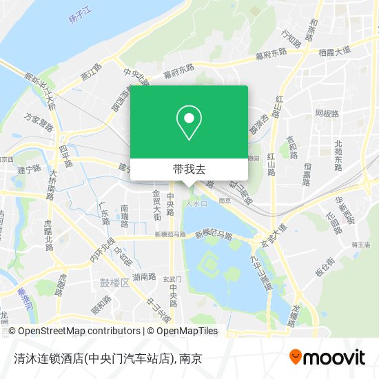 清沐连锁酒店(中央门汽车站店)地图