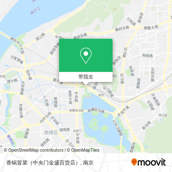 香锅冒菜（中央门金盛百货店）地图