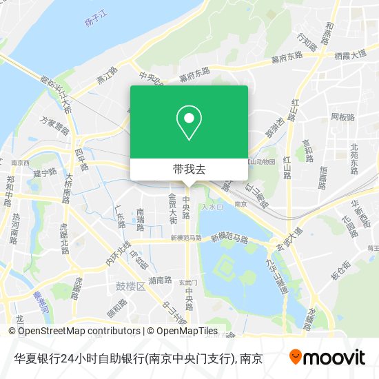 华夏银行24小时自助银行(南京中央门支行)地图