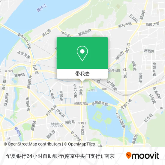 华夏银行24小时自助银行(南京中央门支行)地图