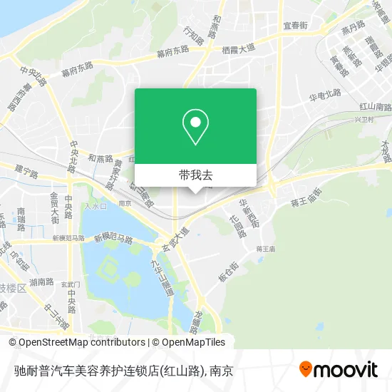 驰耐普汽车美容养护连锁店(红山路)地图
