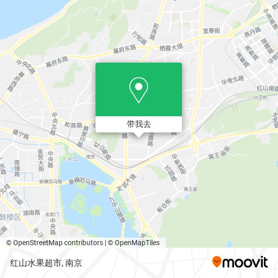 红山水果超市地图