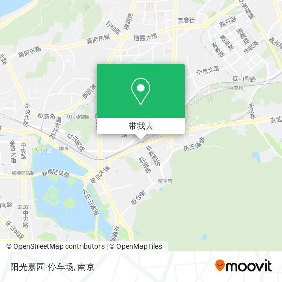 阳光嘉园-停车场地图