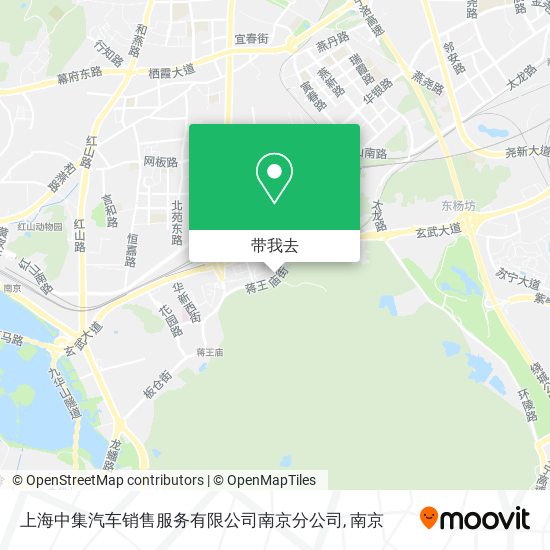 上海中集汽车销售服务有限公司南京分公司地图