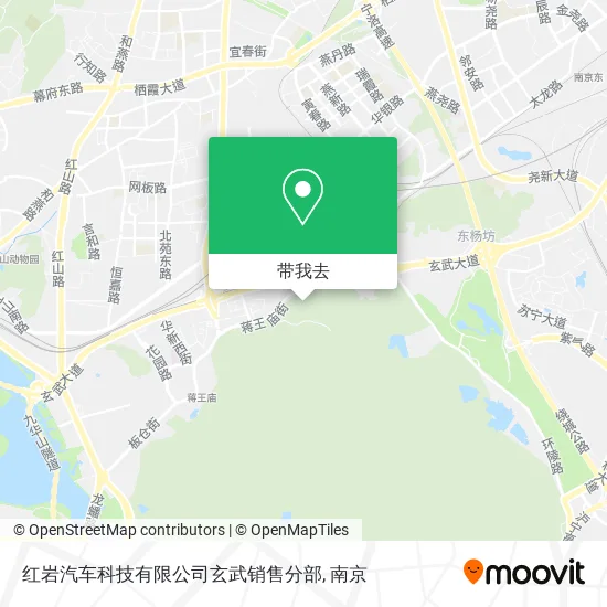 红岩汽车科技有限公司玄武销售分部地图