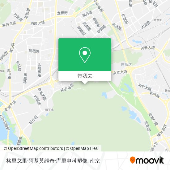 格里戈里·阿基莫维奇·库里申科塑像地图