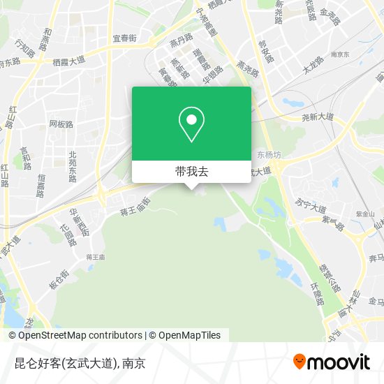 昆仑好客(玄武大道)地图