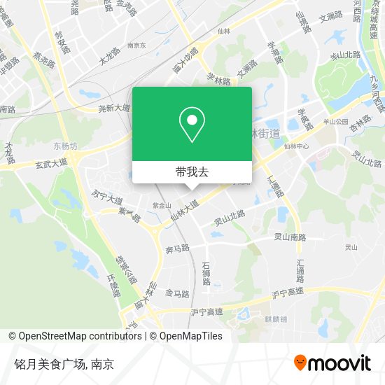 铭月美食广场地图