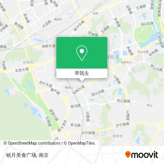 铭月美食广场地图