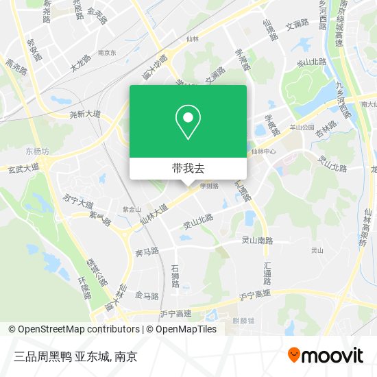 三品周黑鸭 亚东城地图