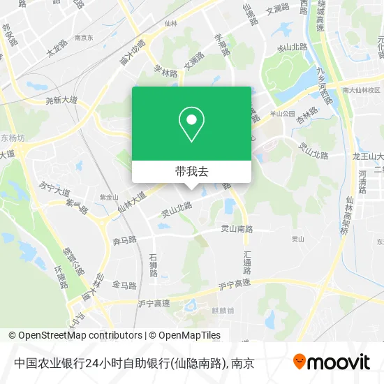 中国农业银行24小时自助银行(仙隐南路)地图