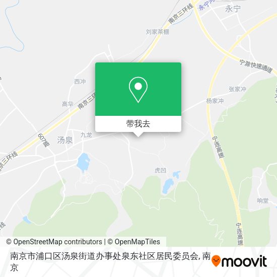 南京市浦口区汤泉街道办事处泉东社区居民委员会地图