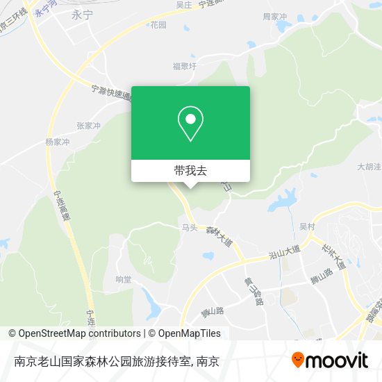 南京老山国家森林公园旅游接待室地图