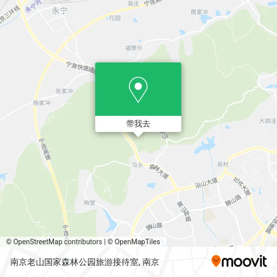 南京老山国家森林公园旅游接待室地图