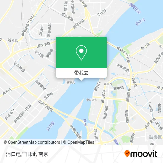 浦口电厂旧址地图