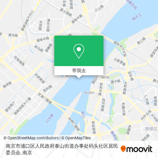 南京市浦口区人民政府泰山街道办事处码头社区居民委员会地图