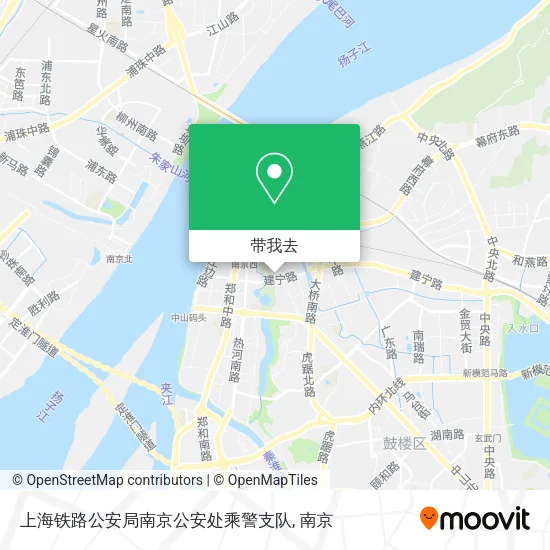 上海铁路公安局南京公安处乘警支队地图