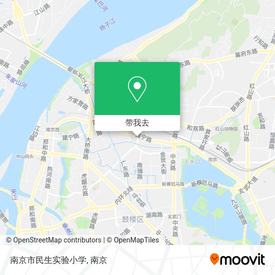 南京市民生实验小学地图