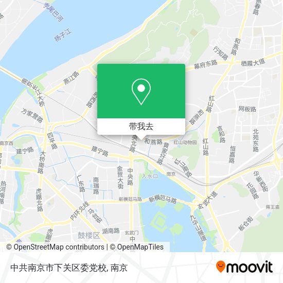 中共南京市下关区委党校地图