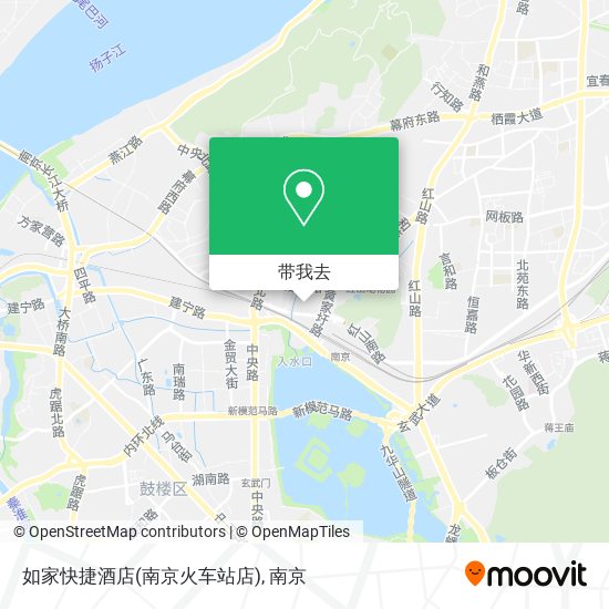如家快捷酒店(南京火车站店)地图