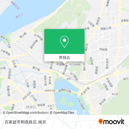 百家超市和燕路店地图