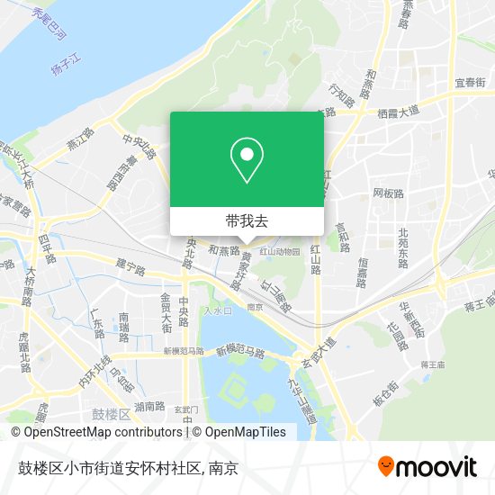 鼓楼区小市街道安怀村社区地图